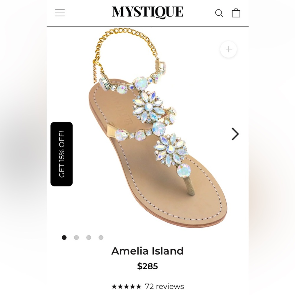 MYSTIQUE sandals size 7 - Picture 7 of 11